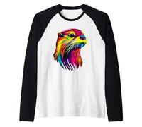Loutre Motif J'aime la Loutre de Mer Martre Douce Loutre Manche Raglan