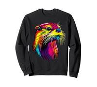 Loutre Motif J'aime la Loutre de Mer Martre Douce Loutre Sweatshirt