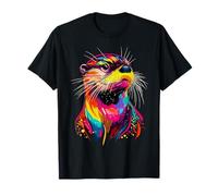 Loutre Motif J'aime la Loutre de Mer Martre Douce Loutre T-Shirt