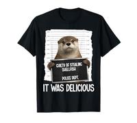 Loutre Mugshot Coupable d'avoir volé des crustacés Il était délicieux T-Shirt