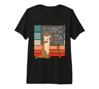 Loutre Professeur Enseignant Enseignant Mathématiques T-Shirt Haut de Gamme