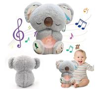 Loutre Qui Respire, Lou-tre Veilleuse Bébé Doudou Loutre BéBé, Lo-utre Câlins Bonne Nuit Peluche, Peluche Veilleuse Bébé Musicale et Lumineuse, Jouet Respiratoire Koala Bear pour Nouveau-né