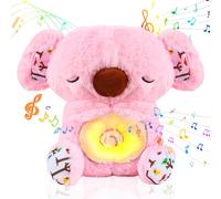 Loutre Qui Respire,Ma Loutre Calin Bonne Nuit,Loutre Qui Respire Loutre Peluche,Loutre Qui Respire Avec Lumières Musicales Et Battements De Coeur Pour Filles Et Garçons (Rose)