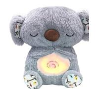 Loutre Qui Respire，Peluche Qui Respire，ma Loutre Calin Bonne Nuit，Doudou Qui Respire，Peluche Veilleuse Bébé Musicale Et Lumineuse, Jouet Respiratoire Koala Bear pour Nouveau-né
