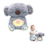 Loutre Qui Respire，Peluche Qui Respire，ma Loutre Calin Bonne Nuit，Doudou Qui Respire，Peluche Veilleuse Bébé Musicale Et Lumineuse, Jouet Respiratoire Koala Bear pour Nouveau-né