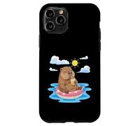 Loutre relaxante trouvant de la Joie dans Les Moments d'été Simples Coque pour iPhone 11 Pro