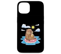 Loutre relaxante trouvant de la Joie dans Les Moments d'été Simples Coque pour iPhone 13