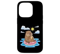 Loutre relaxante trouvant de la Joie dans Les Moments d'été Simples Coque pour iPhone 14 Pro