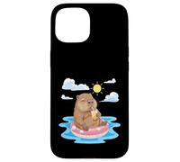 Loutre relaxante trouvant de la Joie dans Les Moments d'été Simples Coque pour iPhone 15