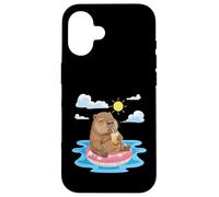 Loutre relaxante trouvant de la Joie dans Les Moments d'été Simples Coque pour iPhone 16