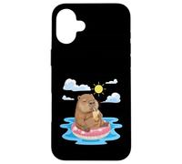 Loutre relaxante trouvant de la Joie dans Les Moments d'été Simples Coque pour iPhone 16 Plus