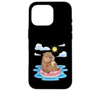 Loutre relaxante trouvant de la Joie dans Les Moments d'été Simples Coque pour iPhone 16 Pro