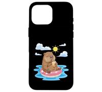 Loutre relaxante trouvant de la Joie dans Les Moments d'été Simples Coque pour iPhone 16 Pro Max