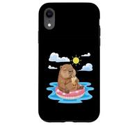 Loutre relaxante trouvant de la Joie dans Les Moments d'été Simples Coque pour iPhone XR