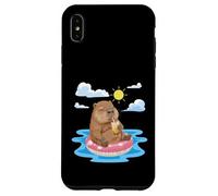 Loutre relaxante trouvant de la Joie dans Les Moments d'été Simples Coque pour iPhone XS Max