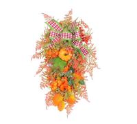 Louttary 1 Pièce Récolte d'automne pour la Porte D'Entrée, Couronne d'automne, Teardrop Artificiel d'automne comme Illustré, Décoration d'automne Automnal Décoratif, Décorations de Thanksgiving.