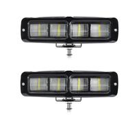 Louttary 2 Barres Lumineuses LED de 6 Pouces, Feux Antibrouillard Tout-Terrain 80 W, Barre Lumineuse de Travail pour Camion SUV ATV Bateau Moto Pièces de Rechange Lumière Jaune