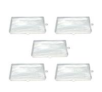 Louttary 500Pcs Receipt Holder Photo Album Storage Bag Box Photo Card PVC Page Receipt Collection Box Transparent Storage Box