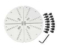 Louttary 8Inch Lathe Chuck Jaw Set Flat Lathe Chuck Jaw Set Lathe Chuck Jaw Set Kit for Wood Lathe Key Chuck &Scroll Chuck Flat Jaw Set with Buffer Kit for Wood Lathe Chucks