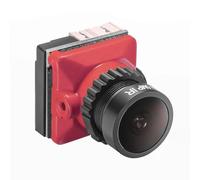 Louttary Caméra FPV 1800TVL 5MP 2.1mm 1/8 Pouce Capteur Starlight 5V-40V NTSC/PAL avec OSD pour Pièces DIY de Drone de Course RC FPV Rouge