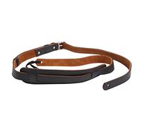 Louttary Cuir et Boucle en MéTal Sangle de Guitare éLectrique Ceinture éPaulièRe RéGlable Sangles de Guitare Vintage-Couleur Noire