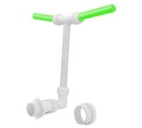 Louttary d'eau à Double Jet avec Lumières Fluorescentes, Buse Réglable 2 en 1 pour Piscines Creusées et Hors Sol Installation Facile Facile à Utiliser