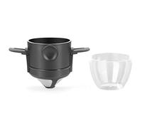 Louttary Folding Coffee Filter 304 Stainless Steel Double-Layer Coffee Funnel Telescopic Drip-Free Filter Paper Filter Cup
