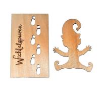 Louttary GNOME Pochoir GNOME Fenêtre GNOME Empreintes de Noël GNOME Empreinte Modèle - Pochoir Empreinte en Bois