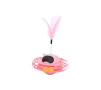 Louttary Jouet Interactif pour Chat, Robuste, Soulage L'Ennui, Boules de Commande, Rotation à 360 Degrés, Plateau Tournant pour Chaton, Fournitures pour Animaux de Compagnie B et Facile à Util