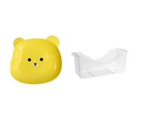 Louttary Lot de 8 Assiettes à Collation en Forme d'ours, Petites Assiettes Anti-Chute pour Usage Domestique, Idéales pour Servir des Fruits, des Desserts et des Apéritifs A