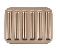 Louttary Moule à Biscuit Antiadhésif Moule à Gâteau Moule à Gâteau en Acier au Moule à Pain Mini Moule à Gâteau Cylindrique 3D Facile à Utiliser 26x19.8x2cm