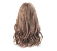 Louttary Perruque Lace Front Wig de 24 Pouces pour Femmes Noires et Blanches, Cheveux en Fiber, Perruque Bob Ondulée à L'Eau