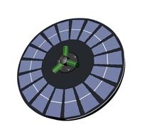 Louttary Pompe de Solaire 6 W pour avec Cordon, Solaire pour Bain d'oiseaux, d'eau à Énergie Solaire pour Bain d'oiseaux