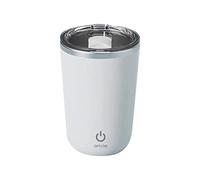 Louttary Self Stirring Mug, Electric Mixing Cup 350ML Magnetic Stirring Cup Rechargeable Auto Magnetic Mug Self Stirring - White