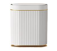 Louttary Smart Trash Can Capacity for Kitchen Bathroom Garbage Bin Automatic Induction Waterproof Bin with Lid USB Cable
