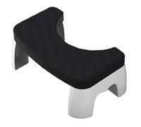 Louttary Tabouret de Toilette pour Adultes à, Accessoires de Salle de, Siège de Toilette Amovible et Antidérapant, Noir