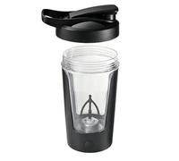 Louttary Tasse à Shake Électrique, Tasse à Mélanger Automatique, Tasse à Café et Lait, Mélangeur Portable, Tasse à Eau Rotative, Noir