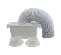 Louttary Tuyau D'Échappement Extensible Flexible en PVC pour Collecteur de Poussière, Conduit D'Échappement Extensible pour Sèche-Linge, Condenseur