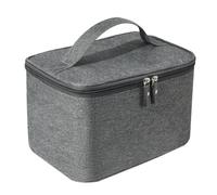 Louttary Voyage Trousse de Toilette Hors Ménage Voyage Oxford Tissu Imperméable Trousse de Maquillage Femmes Cosmétiques Sac de Rangement 24,5 X 16 X 13 cm Gris