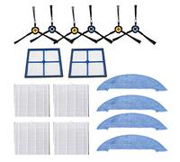 Louu Filtre HEPA pour aspirateur latéral, kit de rechange avec brosse latérale pour aspirateur Amibot Animal XL H2O