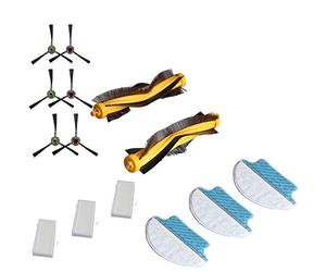 Louu Lot de 14 brosses de rechange pour aspirateur Ecovacs Deebot R95 R96 R97 DR95-KTA