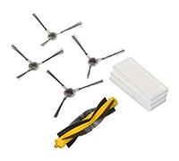 Louu Lot de 8 brosses latérales de rechange HEPA pour aspirateurs Ecovacs Deebot DR95-KTA Robotics R95 R96 R97