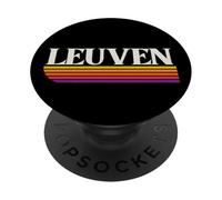 Louvain Belgique Retro Graphic - Louvain België PopSockets PopGrip Adhésif