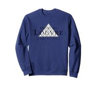 Louve Museum Pyramide avec coordonnées géographiques pour lumières Sweatshirt