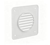 Louvered Ventilation Cover ABS Rain Debris Protection(White)