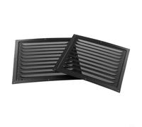 Louvre Grille d'aération carrée en acier inoxydable avec écran, plafond et paroi latérale Sortie d'air en métal pour CVC Contrôle du flux d'air et (1 pièce)