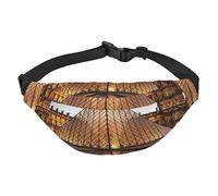 Louvre Museum in Paris Sac banane pour homme et femme Sac banane partout Sac banane portefeuille avec sangle réglable Sac de poitrine décontracté pour randonnée en plein air cyclisme Noir Taille
