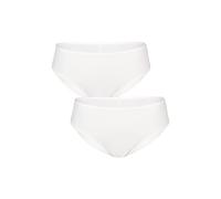 LOVABLE Culotte en Microfibre maximale invisibilité, Volants élasticité différenciée sans Couture, Article 0193, Lot de 2 Femmes Invisibles, Blanc, L