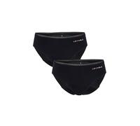 LOVABLE Da Ciclo Mestruale Flusso Abbondante Invisible Period Panties Bi-Pack Slip, Noir, M Femmes