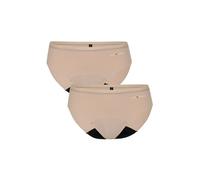 LOVABLE Da Ciclo Mestruale Flusso Medio Invisible Period Panties Bi-Pack Slip, Poudre, XS Femmes